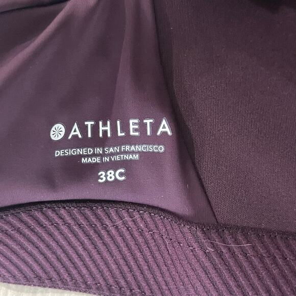 Athleta Women's 38C Wine Burgundy Adjustable Advance Sports Bra - Picture 4 of 4